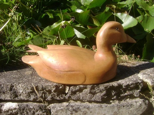 Vintage 1991 wooden mallard - vintage,