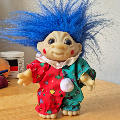1984 troll doll red green - doll,