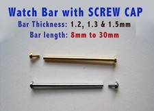 2 WATCH PINS with SCREW CAP
