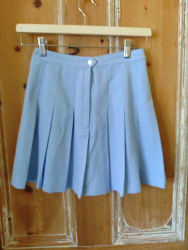 Pastel blue pleated skirt age - pastel,