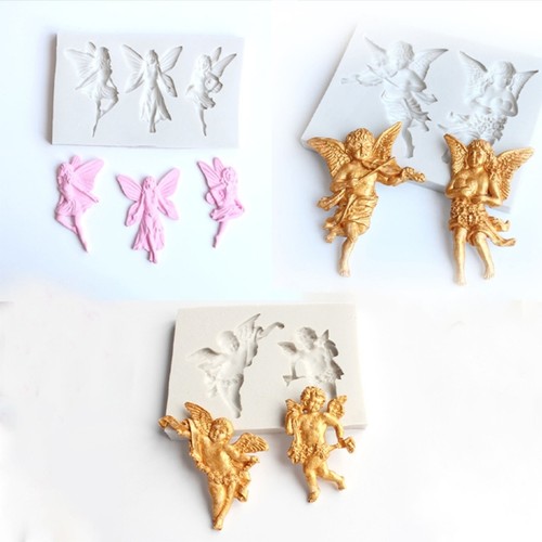 Angel figurine silicone molds - silicone,