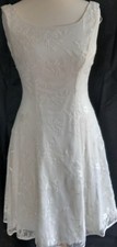 Stunning MONSOON Women's IVORY Lace Style Occasion Dress BRAND NEW STOCK??