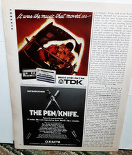 1981 TDK Cassette Ad X-Acto