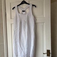 Next UK16 white linen short