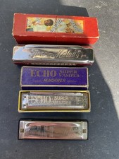 Iconic Vintage German Harmonica’s Hohner Marine Band, Super Vamper - Jazz Melody