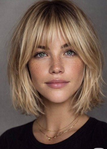Short ombre golden blonde - golden,