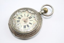 Antique Remontoir 800 Silver Pocket Watch Hand Wind Working