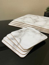 Marble Effect Set of 8 4x