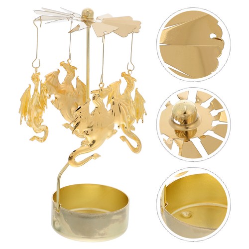 Rotary metal iron candle - metal,