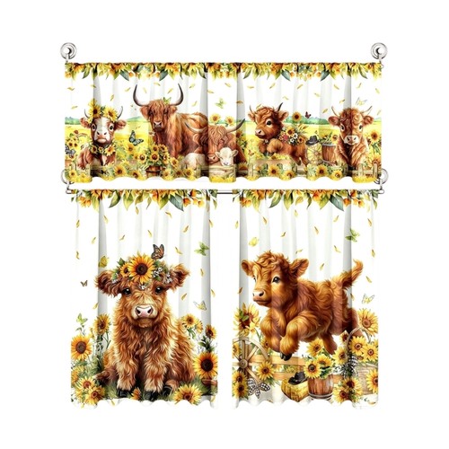 Kitchen curtain set with - curtain,