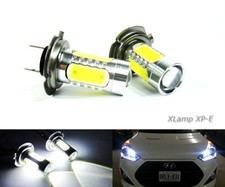 2x White H7 499 Bulb LED Projector HeadLight Main DRL Daytime Fog Light 22W RZG
