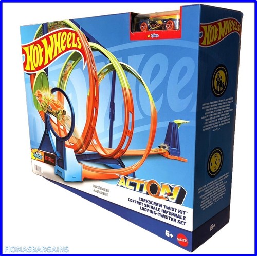 Hot wheels action corkscrew - hot,
