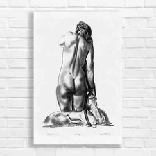 Nude Figure Study Canvas Print