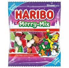 New Haribo Merry-Mix Share Bag Limited Edition 140g x 12 Pack In Box