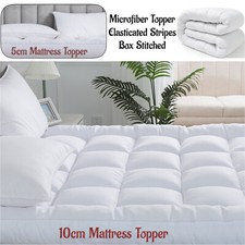 Mattress Topper Microfiber Mattress Protector/Cover Elastic Corner 5cm/10cm Deep