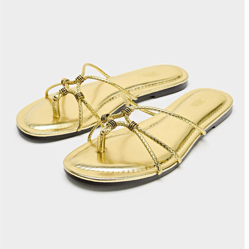 Zara women gold metallic - women’s,