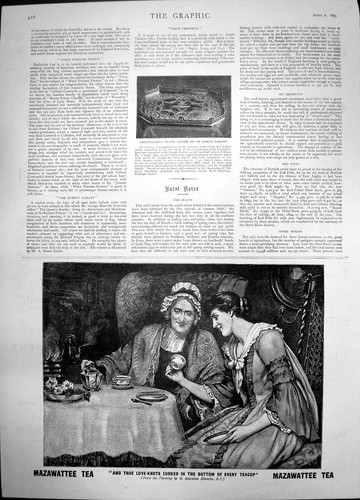 Old antique print presentation - old,