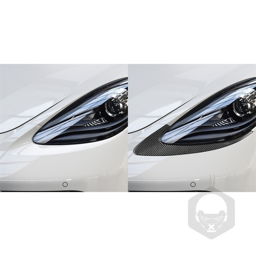 Carbon fiber front head light - carbon,
