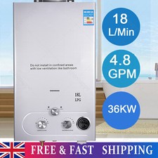 18L Tankless Propane Gas Water