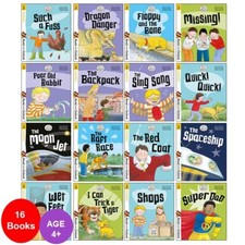 Biff, Chip and Kipper Stage 2 Read with Oxford: 4+: 16 Books Collection Set Pack