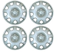Set of 4 14" Silver Wheel Trims / Hub Caps fits Citroen C1 C2 C3 Saxo