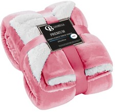 Sherpa Fleece Blanket - Blankets and Throws for Sofa Bed -Thick Warm Fluffy!