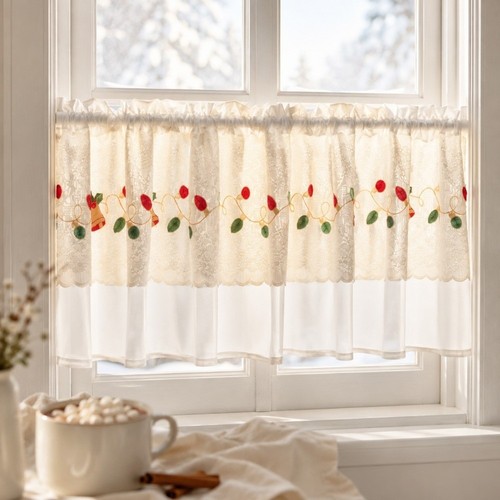 Cafe net curtains - floral, lace