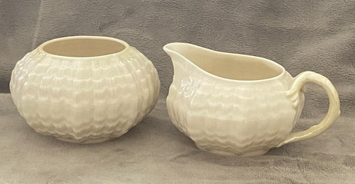 Belleek tridacna creamer - tridacna,