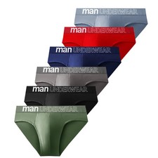 4 Pack Mens Panties Plus Size Sexy Briefs Elastic Underwear Waist Wear DailyL-6X