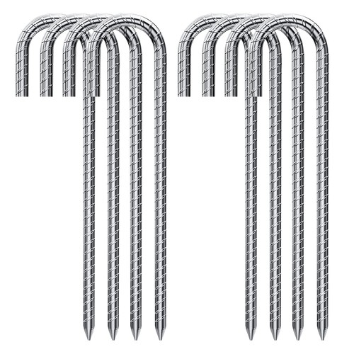 Shaped rebar stakes heavy - j-shaped,