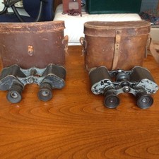 2x pairs antique binoculars,DOLLAND,ETABL/AFSA,military