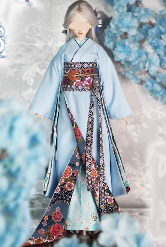Handmade doll kimono outfit - handmade,
