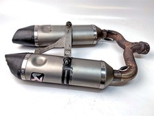 2008 Aprilia Shiver 750 SL750 Akrapovic Twin Silencers