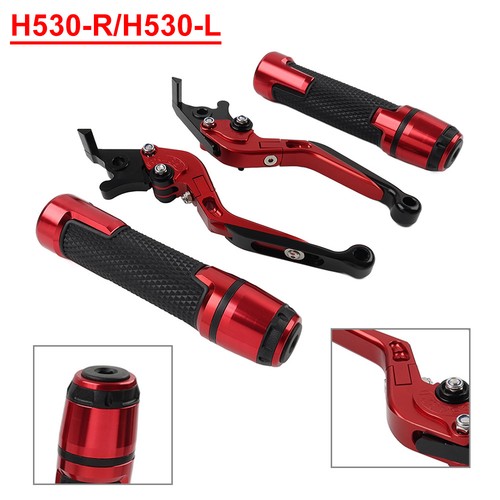 Red brake clutch levers - red,