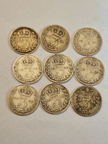 Queen victoria threepence - queen,