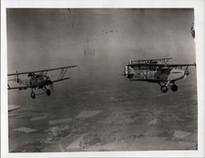 HAWKER HART FORMATION LARGE VINTAGE ORIGINAL PRESS PHOTO RAF ROYAL AIR FORCE 4