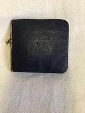 Vintage  Needle Case  Rexine Exterior Paper Interior, complete with needles