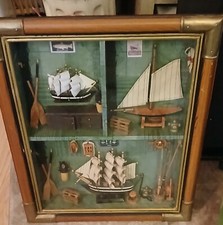 Vintage ships and belongings at sea Bedroom 3D Shadow Picture Box Wall Art large