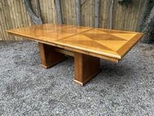 Vintage Extending Dining Table Canadian Maple Universal Furniture 10-12 Seater