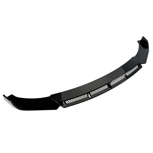Gloss black front bumper - front,