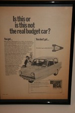 Reliant Regal Framed Original