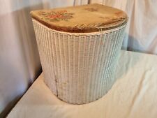 Vintage Lusty Lloyd Loom Laundry Basket / Storage Box / Stool / Seat