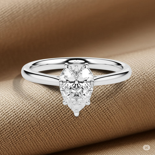 Moissanite womens ring pear - moissanite,