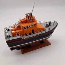 Wooden RNLI Severn-Class Lifeboat Model On Stand (#H1/07)
