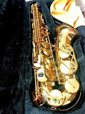 Gold Saxophone with Cleaning