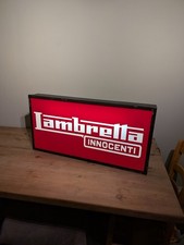 Lambretta innocent XL Light Box Display Sign Brand Used But VGC 240v