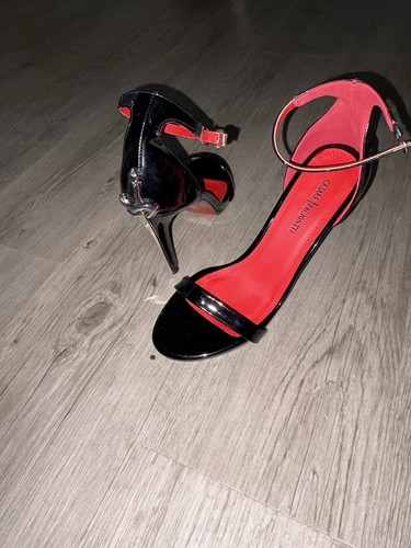 Red bottom heels black and - black,