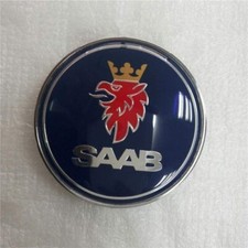 Saab 9-3 9-5 93 95 Car Front Bonnet Hood Badge Emblem 3 Pins (Blue)