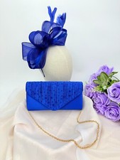Royal Blue Fascinator &