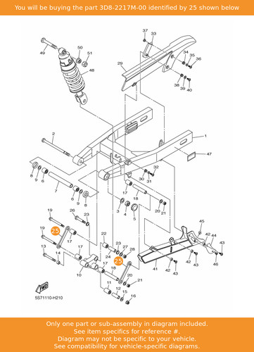 Yamaha arm 3d8 - 1,, oem